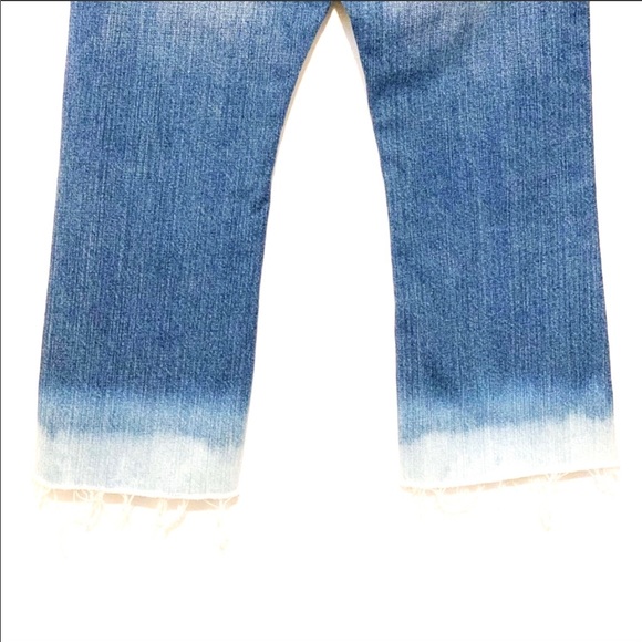 Custom Kids Upcycled Ombré Distressed Levi’s 527 Jeans - Picture 7 of 12